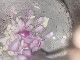 Instant Macaroni with leftover karahi