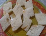 A picture of step 2 of Stale Bread with Eggs, Milk, Honey, and Peanuts.