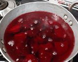 A picture of step 1 of Beetroot Firni.