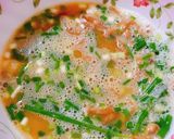 Hình bước làm 2 của món Trứng chiên cải muối