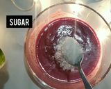 A picture of step 2 of Anaardana jelly heart.