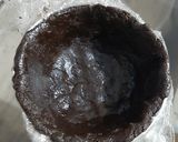 A picture of step 2 of Lava cake.