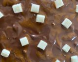 A picture of step 4 of Biscoff barfi.