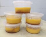 Hình bước làm 4 của món Flan bí đỏ cho bé ăn dặm