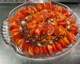 Une image de l'étape 11 de Salade de riz rouge aux tomates, carottes et ciboulette.