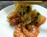 Gambar langkah 15 resipi Butter Prawn Bersarang.
