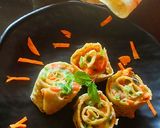 A picture of step 6 of Tortilla Pinwheels.