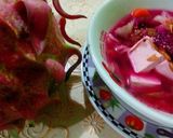 Foto langkah ke 3 dari resep Sup Tahu Buah Naga.