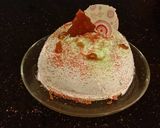 A picture of step 14 of Cranberry Mousse Dome.