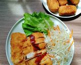 Hình bước làm 4 của món Tonkatsu - Thịt heo chiên xù