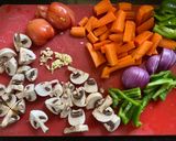 A picture of step 1 of Carrot Soup.