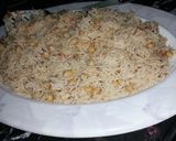 A picture of step 7 of Chana Pulao.