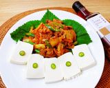 麻油泡菜豆腐（冷壓初榨-台灣小農黑芝麻油）的食譜步驟3照片