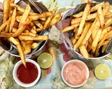A picture of step 5 of Masala fries 🍟.