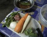 Foto langkah ke 1 dari resep MPASI 9m+ Nasi Tim Hati Yampung.