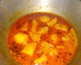 A picture of step 4 of DahiAloo.