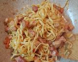 Φωτογραφία βήματος 8 της συνταγής Noodles αυγού με γλυκόξινη σάλτσα και καπνιστή μπριζόλα!