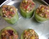 स्प्राउटेड क्यूकम्बर कप्स (sprouted cucumber cups recipe in Hindi) रेसिपी चरण 5 फोटो