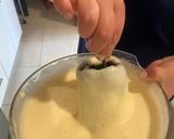 A picture of step 2 of Cheese-Stuffed Chiles Rellenos in Tomato Broth.
