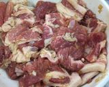 Hình bước làm 1 của món Gạo nếp nướng thịt heo(돼지고기 찹쌀구이)