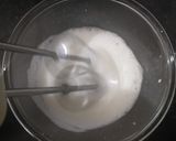 A picture of step 2 of Snow Ball Custard Pudding.