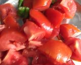 A picture of step 2 of Coconut tomato chutney.