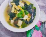 Hình bước làm 4 của món Canh chay rong biển đậu hủ,nấm hương và tàu hủ ky