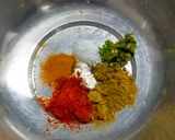 A picture of step 1 of Raw Banana Fry.