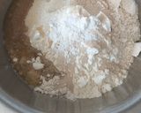 A picture of step 1 of Brown Bread#Theme Challenge.