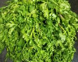 A picture of step 1 of Kothimbir Vadi (Cilantro Snack).