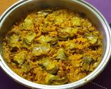 Foto del paso 4 de la receta Arroz con alcachofas y jamón