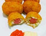 Foto langkah ke 5 dari resep Sosis Gulung Nasi.