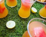 A picture of step 3 of Melony peach Shots.
