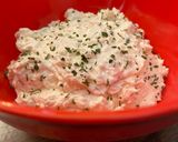 A picture of step 4 of French onion dip.