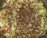 A picture of step 2 of Satvik Sprout Chaat.