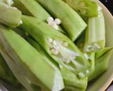 Hình bước làm 3 của món Đậu bắp xào thịt ba rọi
