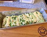 Pas rețetă Pâine cu leurdă și mozarella 5 fotografie