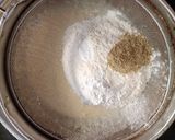 A picture of step 2 of Eggless Mawa Cake.