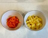 A picture of step 2 of Light and soft carrot cake muffins.