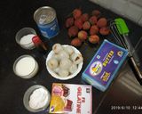 A picture of step 1 of Lychee cheese cake (Philadelphia).