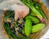 Hình bước làm 1 của món Canh khổ hoa dồn thịt