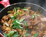 A picture of step 5 of Andhra Chicken fry< another simple one>.
