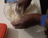 A picture of step 1 of Watermelon look alike bread.
