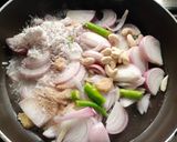 A picture of step 1 of Shahi Paneer.