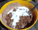 Foto del paso 2 de la receta: Brownie indeciso de Manzana, Limón, Coco y Malta * vegano