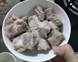 Hình bước làm 1 của món Bánh canh nấm sườn non