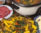 Hình bước làm 7 của món Lẩu ếch măng cay