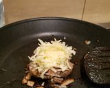 A picture of step 3 of 1st go homemade burger.