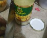 A picture of step 3 of Mexican cheese pasta.