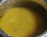 A picture of step 3 of Moong dal soup/sorba.
